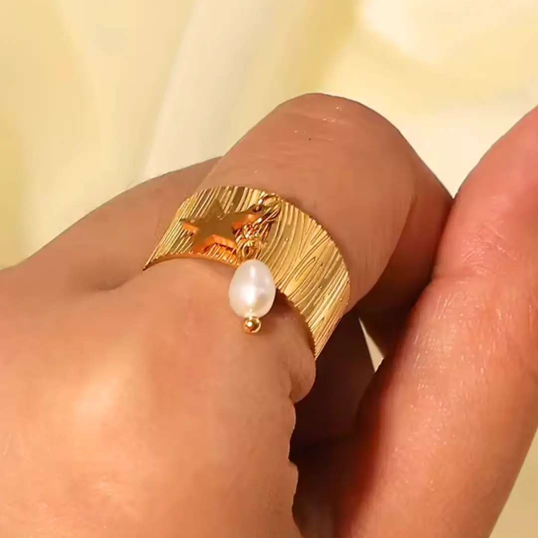 Bague avec pendentif or Julie – Image 2