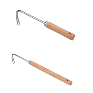 Griffe de désherbage à main acier inox – Outil jardinage précis et durable pour désherber sans effort
