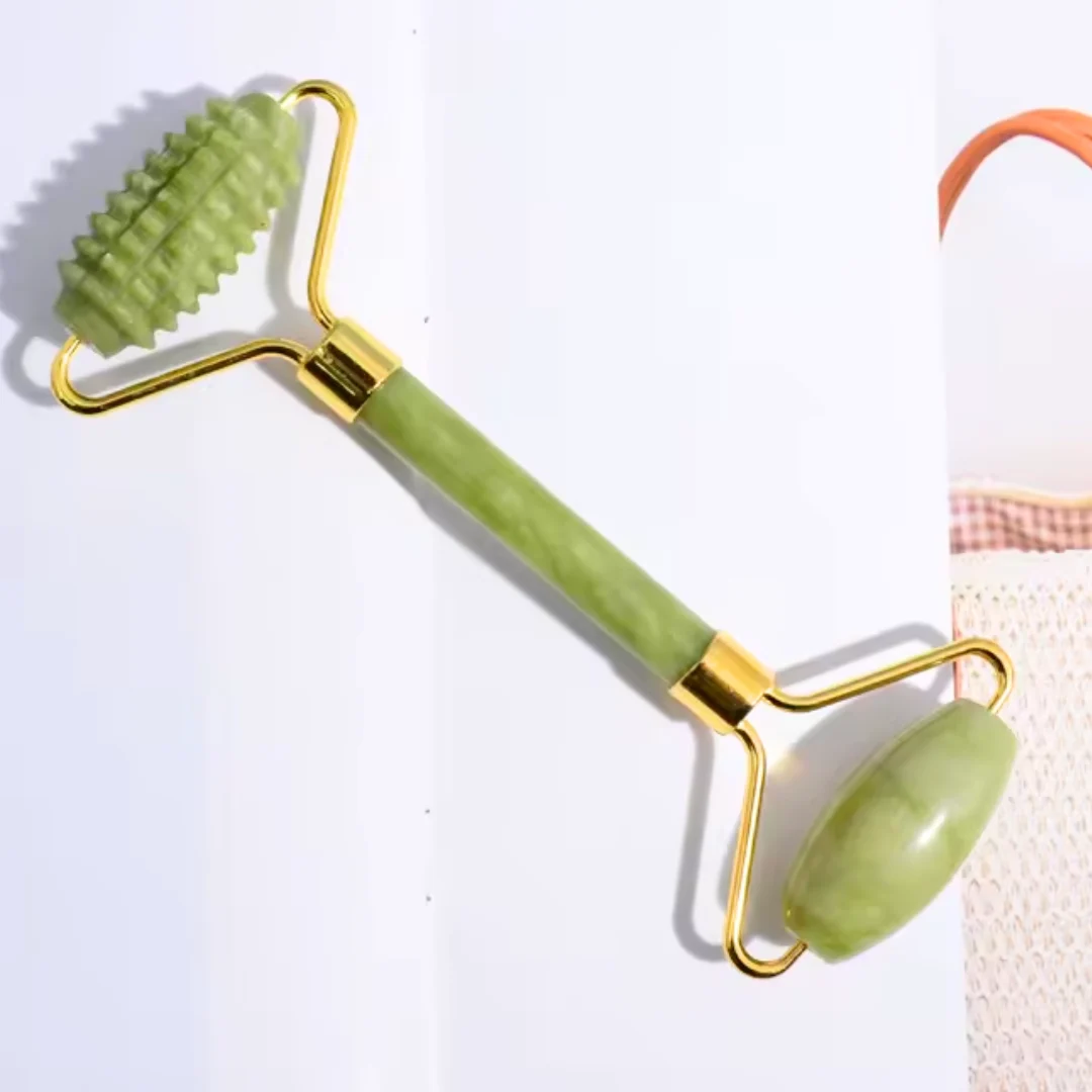 Rouleau de jade – Massage visage anti-âge pour peau éclatante et teint frais au quotidien – Image 3