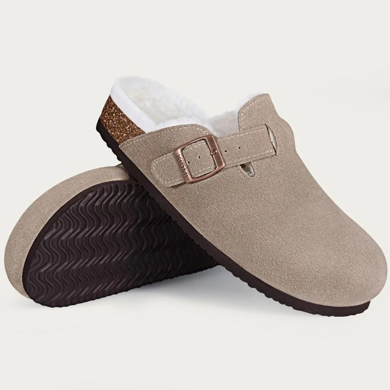Mules Orthopédiques Femme En Daim Avec Boucle Réglable – Image 6