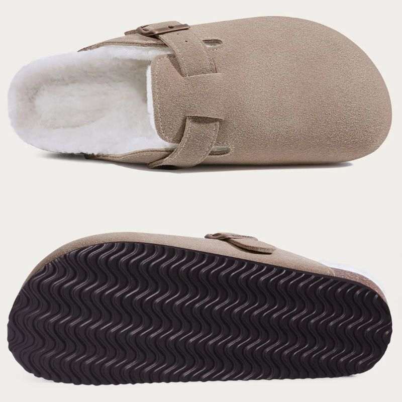 Mules Orthopédiques Femme En Daim Avec Boucle Réglable – Image 7
