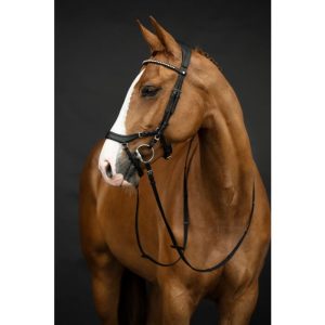 Bridon avec rênes-Pro Anatomic- Noir Cob – 12399 HKM