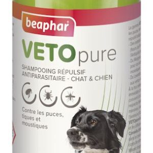 VETOpure, shampooing répulsif antiparasitaire pour chien et chat Beaphar