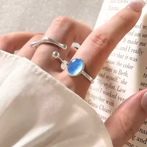 Bague argent pierre de lune