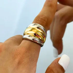 Bague or et argent Zélie