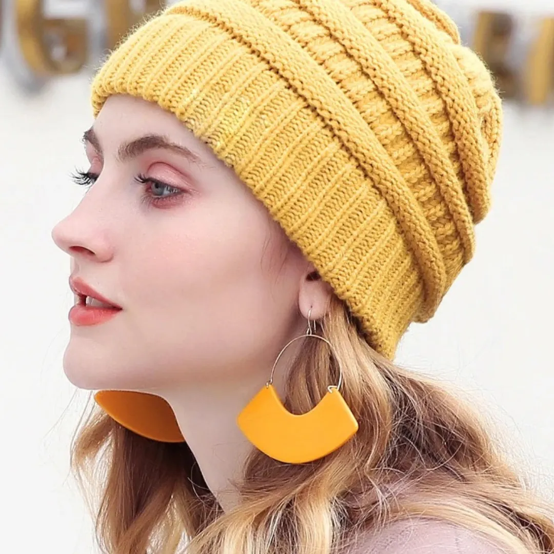 Bonnet en tricot femme – Chaud et stylé pour l’hiver – Look tendance et confort optimal – Image 3