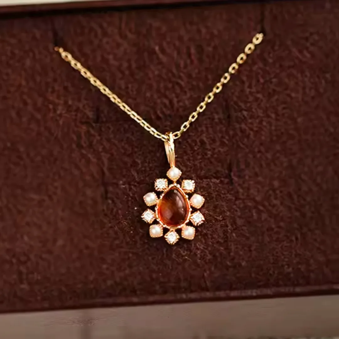 Collier ambre pour femme Manon – Image 3