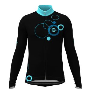 Maillot Hiver Manches Longues ORDINO Galaxy Noir/Bleu