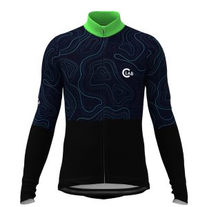 Maillot Hiver Manches Longues ORDINO Map Noir/Vert