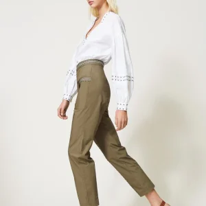 twinset pantalon taille haute