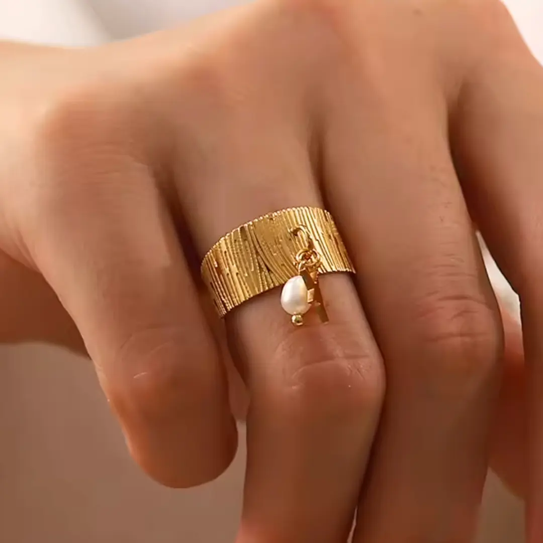 Bague avec pendentif or Julie – Image 3