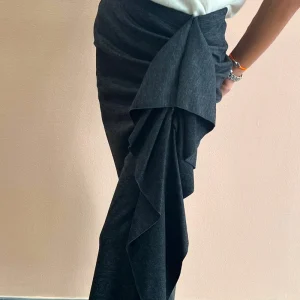 Jupe portefeuille grise Fabiana Filippi