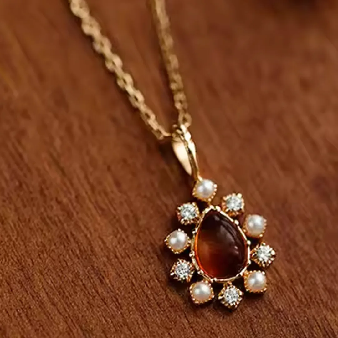 Collier ambre pour femme Manon – Image 5