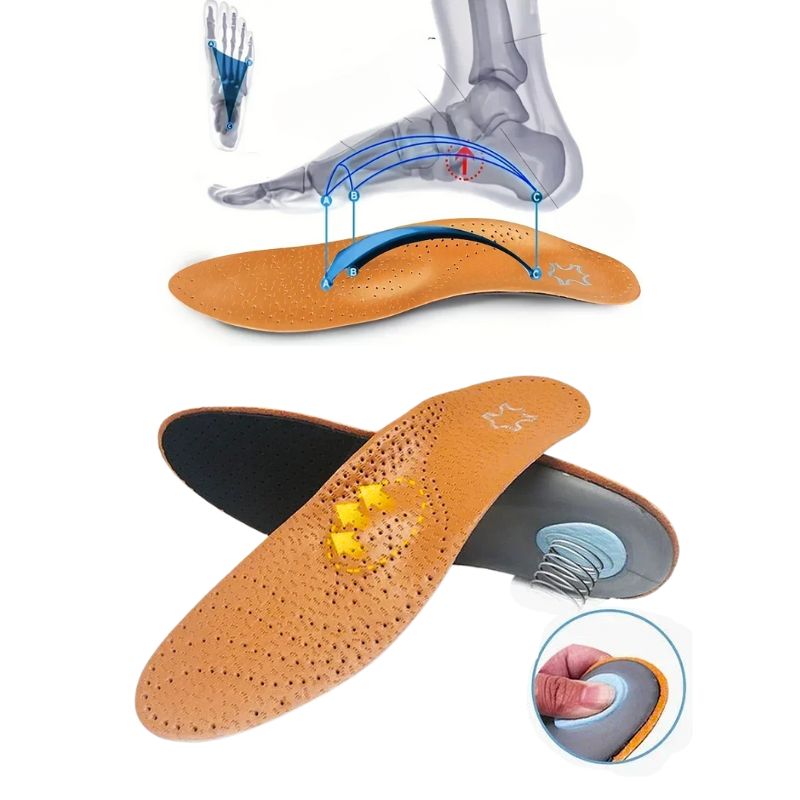 Semelle Orthopédique Pied Plat Confort Cuir – Image 6