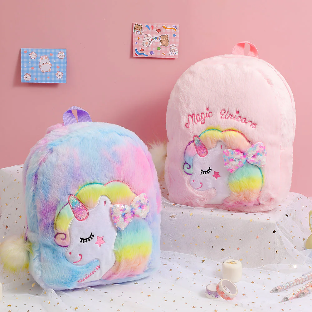 Petit Cartable Licorne en Peluche – Image 7