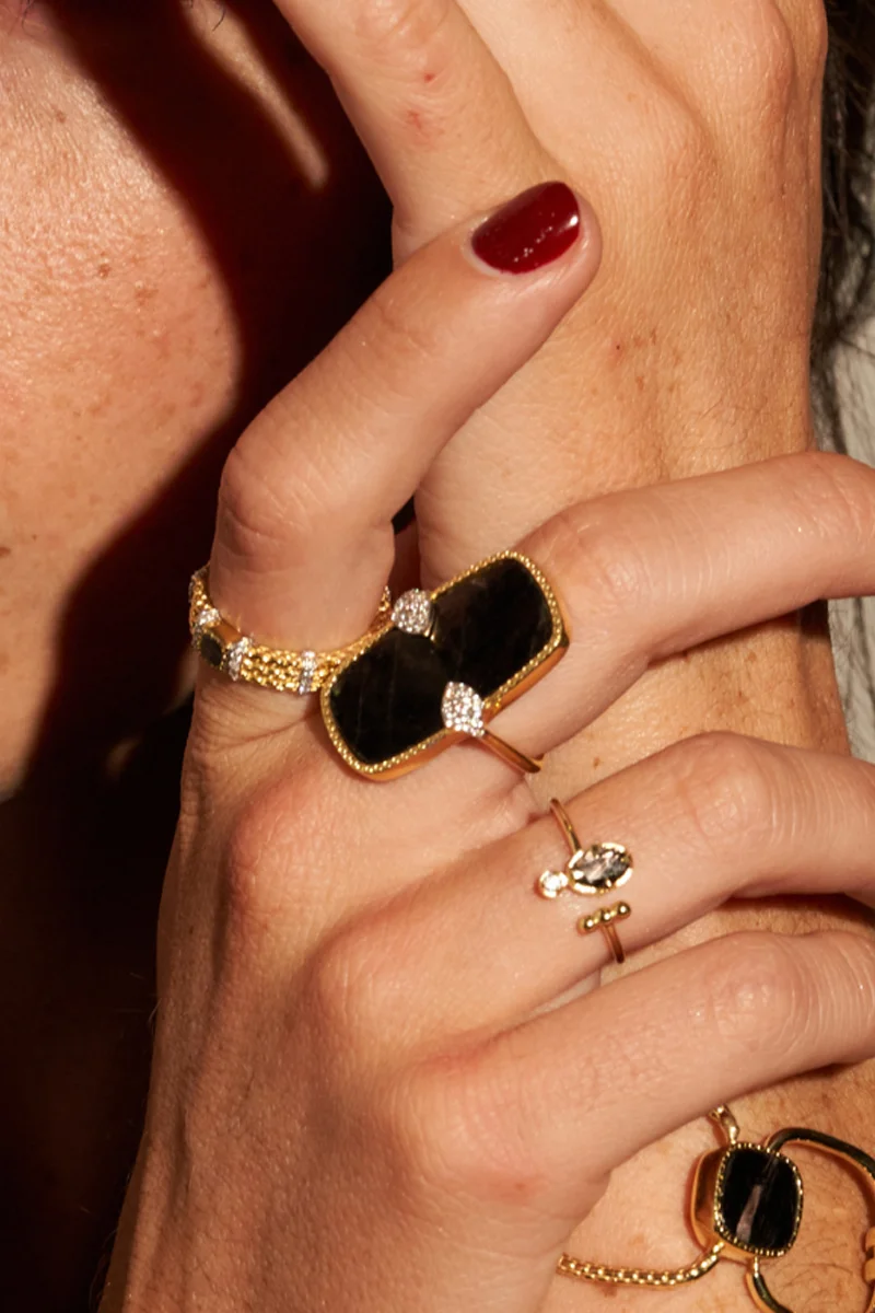 Bague Sangha – Be Maad – Onyx noir – Image 4