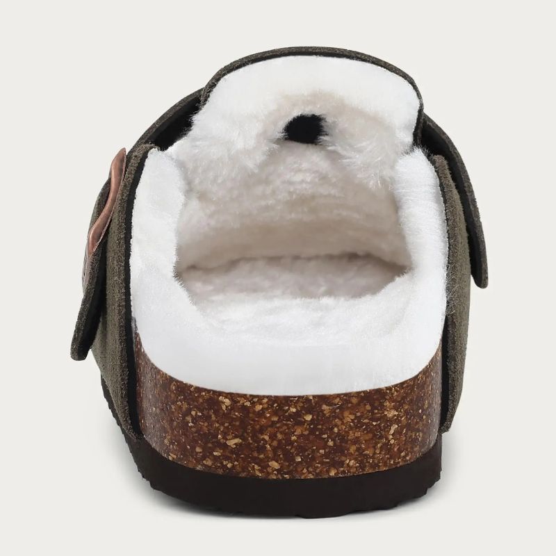 Mules Orthopédiques Femme En Daim Avec Boucle Réglable – Image 4
