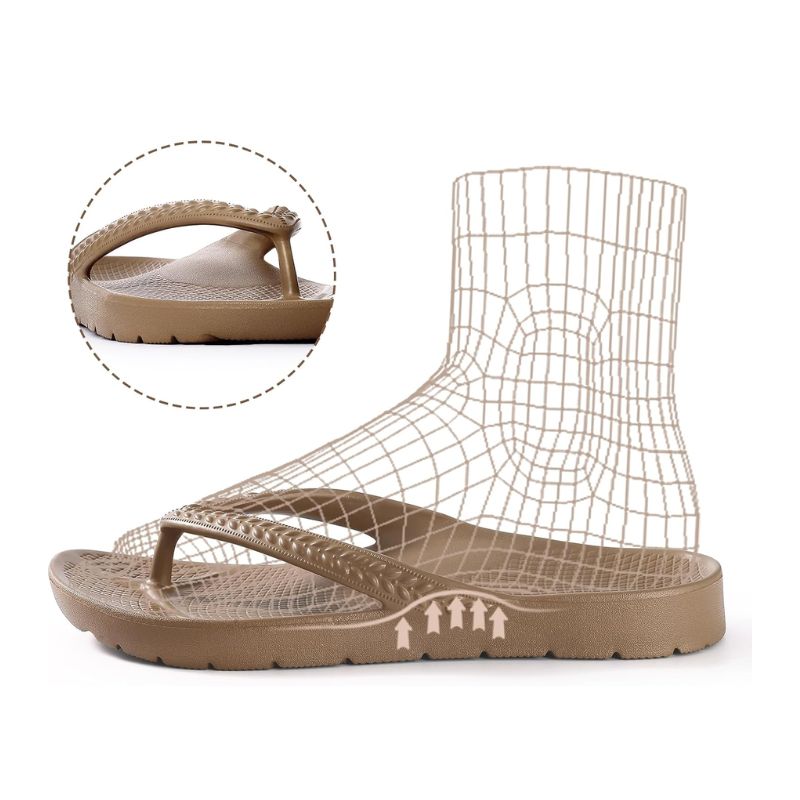 Tong Orthopédique Femme avec Support Voûte Plantaire – Image 4