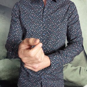 AGLINI – Chemise Liberty Marine