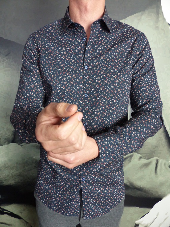 AGLINI – Chemise Liberty Marine