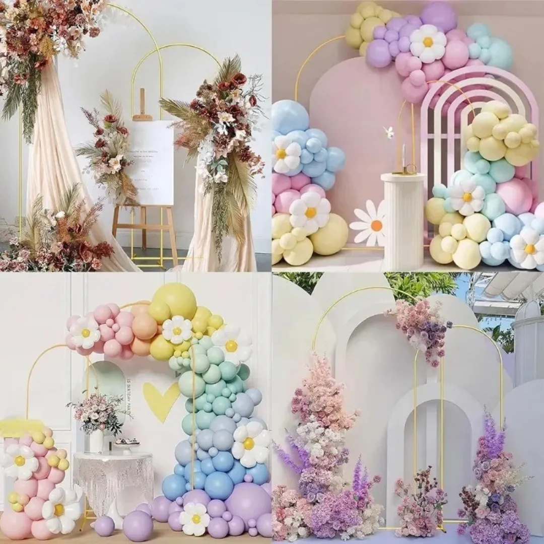 Arche métallique pliable pour décoration ballon – Parfaite pour fêtes et mariages – Facile à installer et réutilisable – Image 4