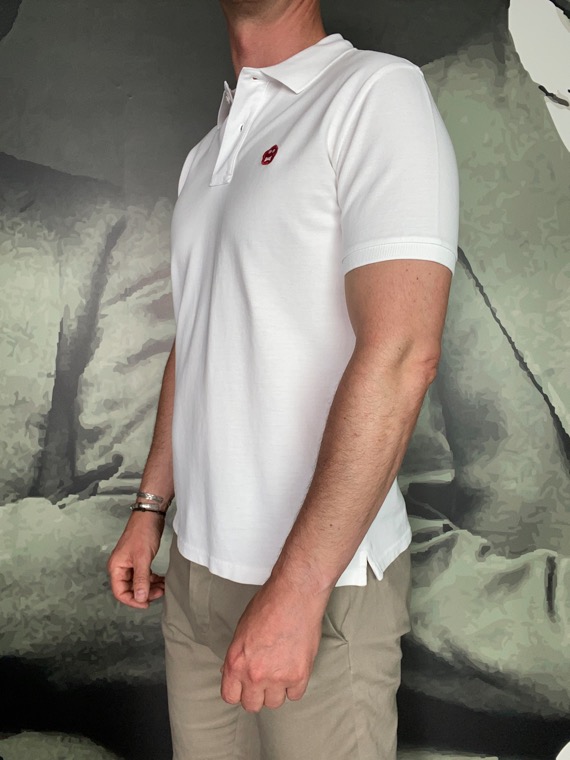 ASPESI – Polo Maille Piquée Blanche – Image 3