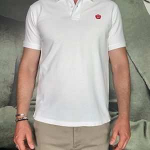 ASPESI – Polo Maille Piquée Blanche