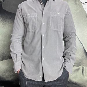 ASPESI – Chemise Velours Milleraies Gris