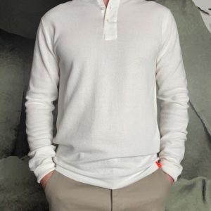 ASPESI – T-shirt Jersey Serafino Ecru