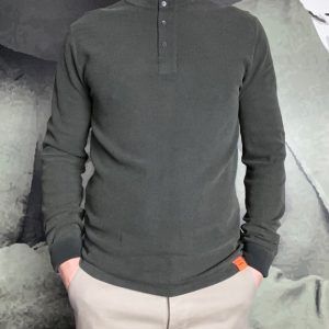 ASPESI – T-shirt Jersey Serafino Kaki