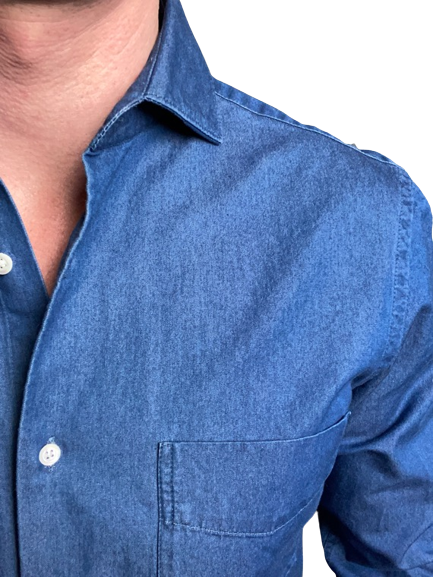 ASPESI – Chemise Denim Indigo – Image 6