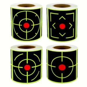 Autocollants cibles fluo pour tir – Visée ultra-précise et repérage instantané – Idéal entraînement au tir