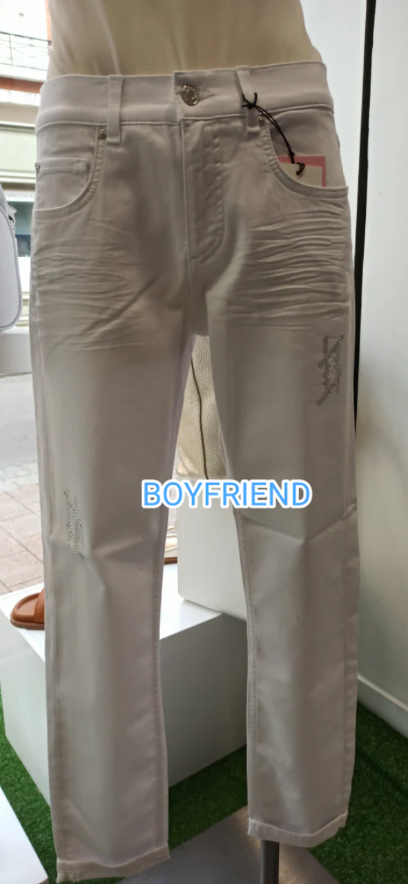 angels jeans boyfriend blanc ou bleu – Image 2