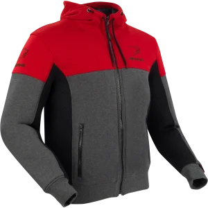 HOODIZ VENTED Anthracite/Rouge