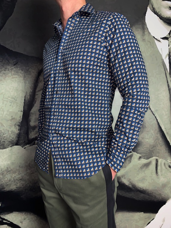 BAGUTTA – Chemise Berlinot Carreaux – Image 3