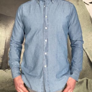 BAGUTTA – Chemise Denim Délavé