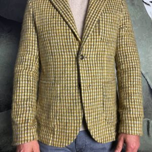 BOB – Veste Pock Gris Beige Moutarde