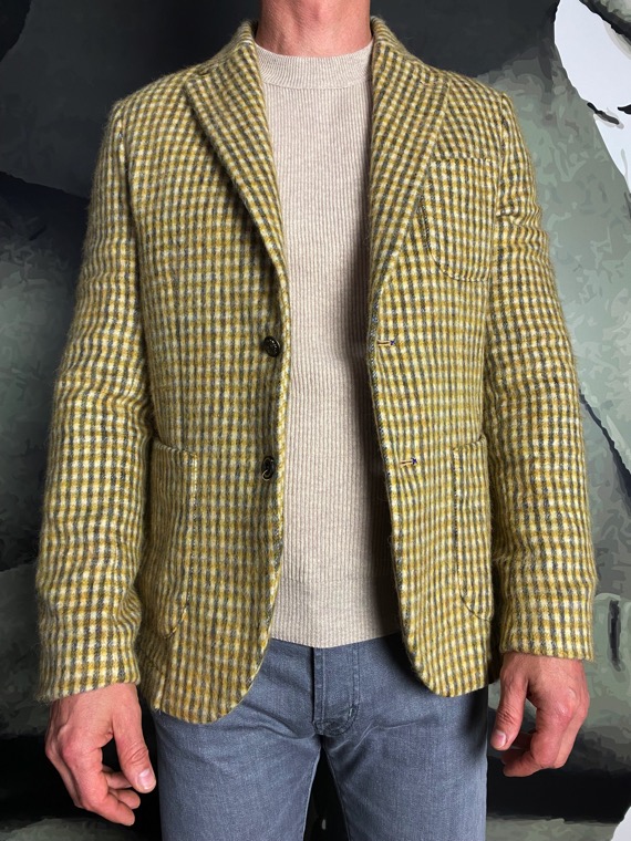 BOB – Veste Pock Gris Beige Moutarde – Image 3