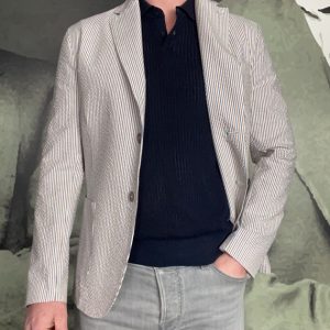 BOB – Veste Level Seersucker rayé