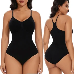 Body gainant noir dos nageur discret – Affine la silhouette sous tous les vêtements, maintien parfait et effet ventre plat
