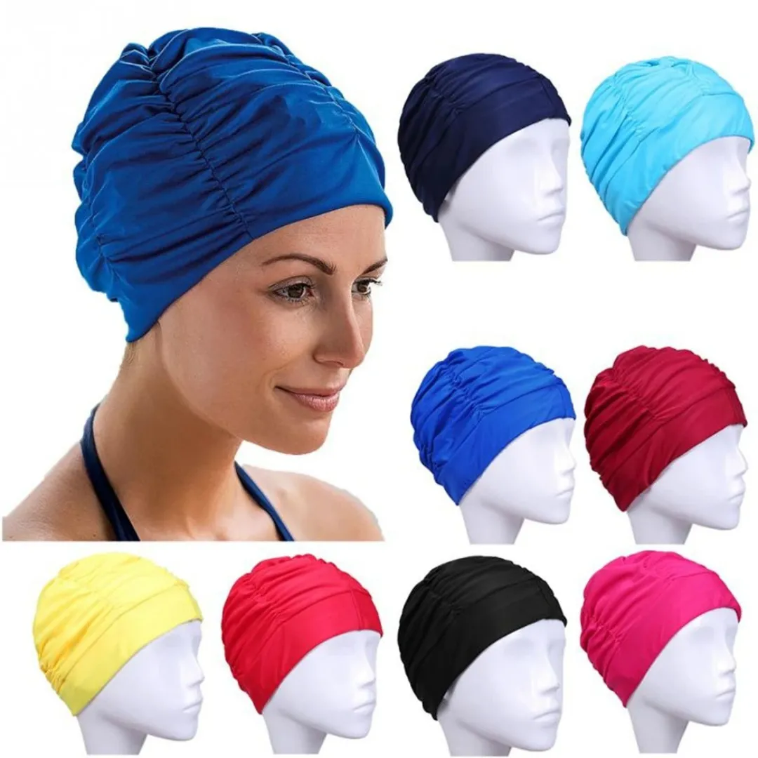 Bonnet de piscine femme – Anti-glisse élégant waterproof – Protège les cheveux avec style – Image 4