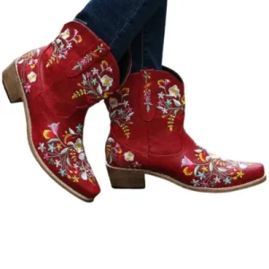 Bottes cowboy femme Daim