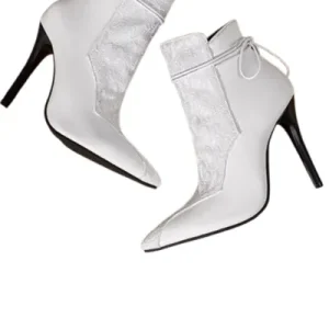 Bottes femme cuir italienne luxe Blanc 13-17