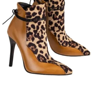 Bottes femme cuir italienne luxe Marron 8-12