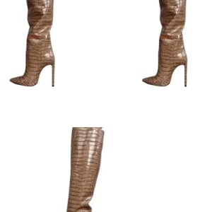 Bottes italienne femme cuir Marron 35-39