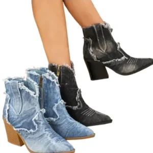 Bottes cowboy femme mango