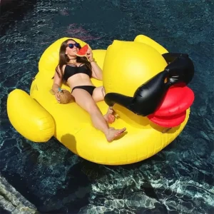 Bouée canard – Flotteur gonflable enfant amusant et sécurisé pour piscine ou plage – Été fun garanti