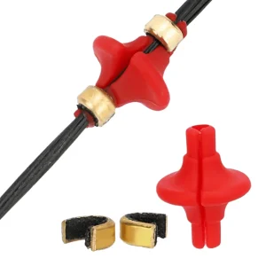 Butée de positionnement silicone pour corde d’arc – Tirez avec précision et confort – Installation facile et durable