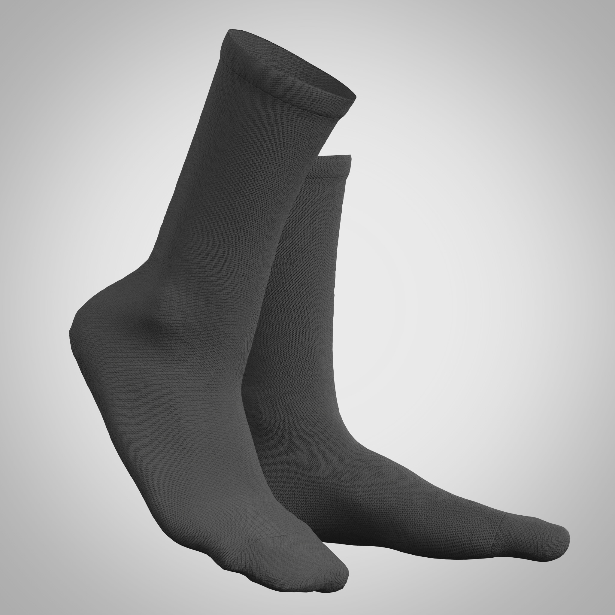 Chaussettes de Cyclisme/Running Respirantes – Gris – Image 5
