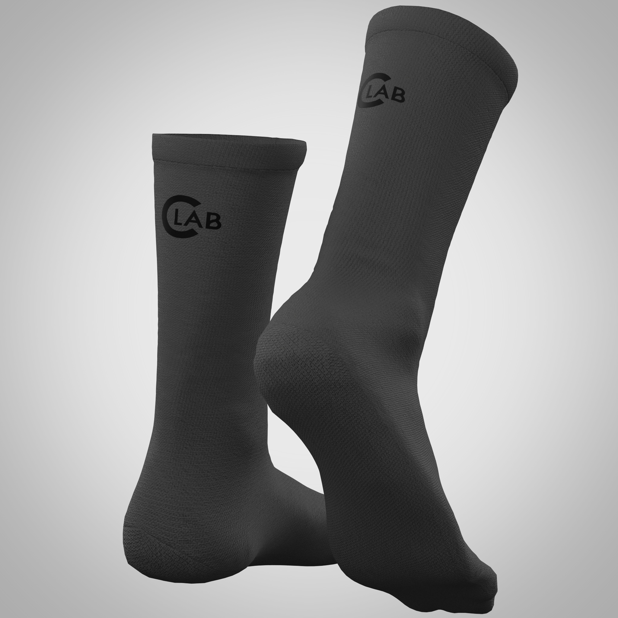 Chaussettes de Cyclisme/Running Respirantes – Gris – Image 6